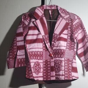 PINK AND RED SET OF 3 PIECES ( 1 TOP outside + 1 TOP inside + 1 DOWN.